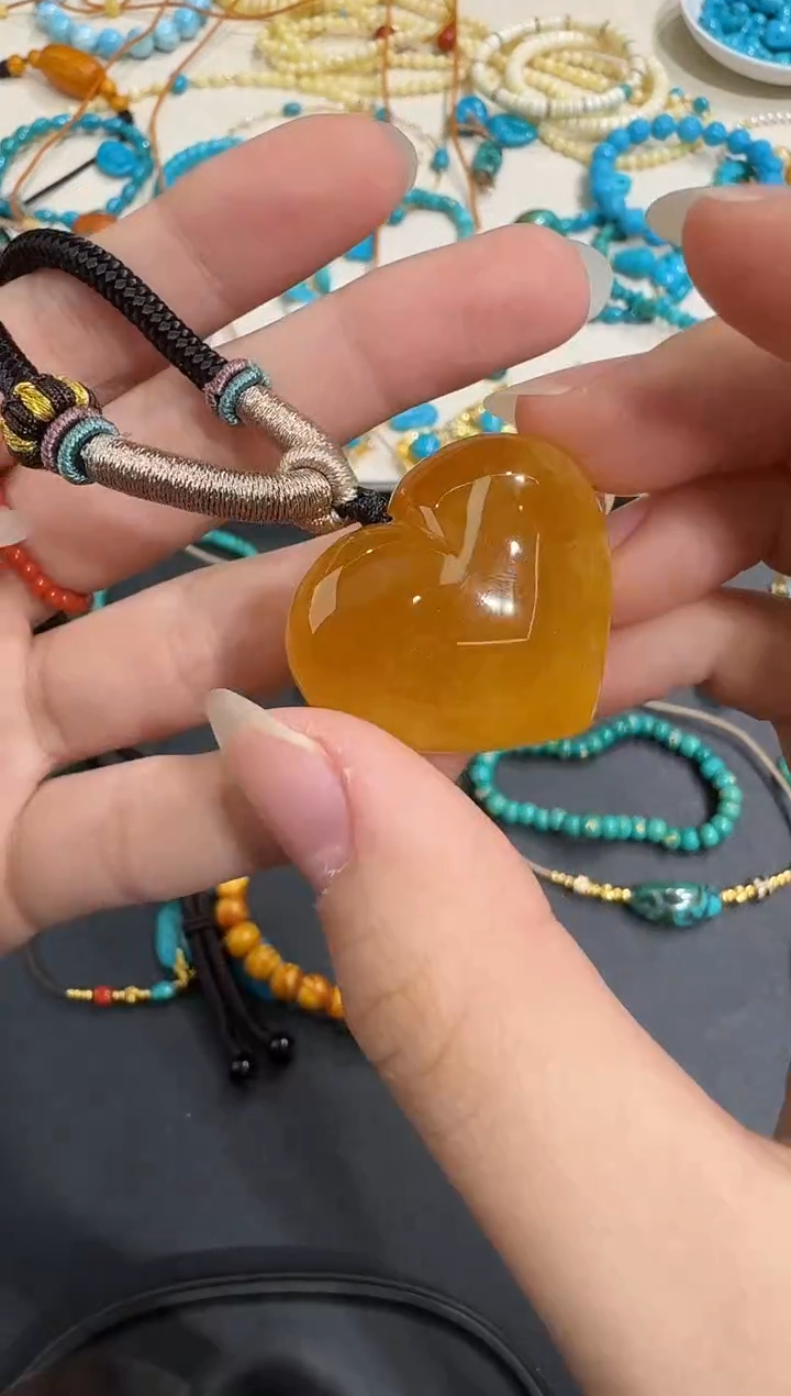 琥珀颈饰未镶嵌X0102-1195-282