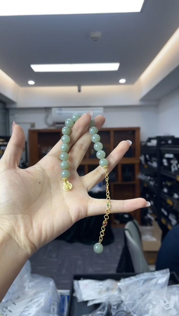 手链银S925镶嵌和田玉多样性一件发货