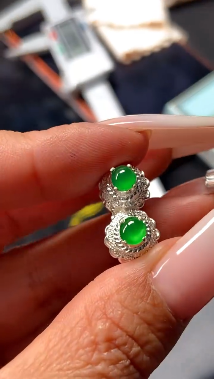 未镶嵌定制翡翠17天然缅甸A货翡翠蛋面