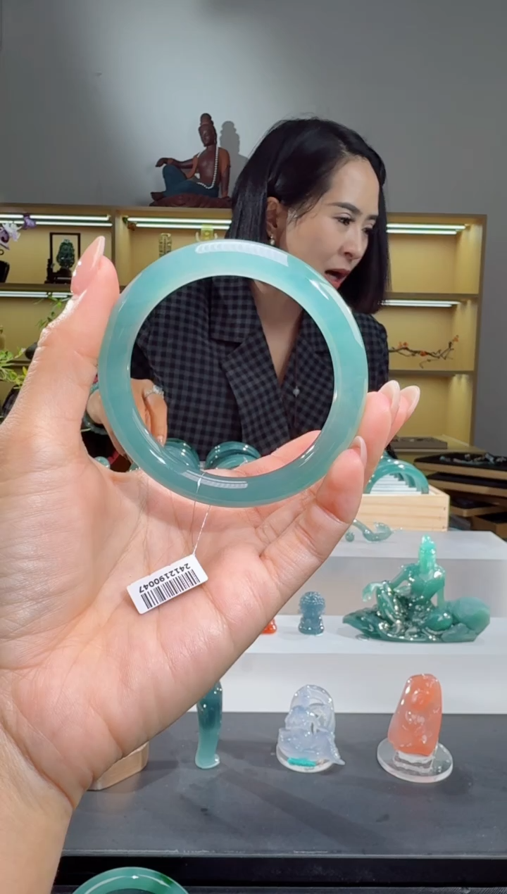 未镶嵌手镯翡翠55.5圈