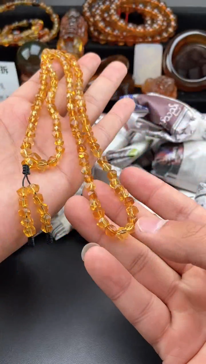 【闪购商品】琥珀手链未镶嵌碎银项链