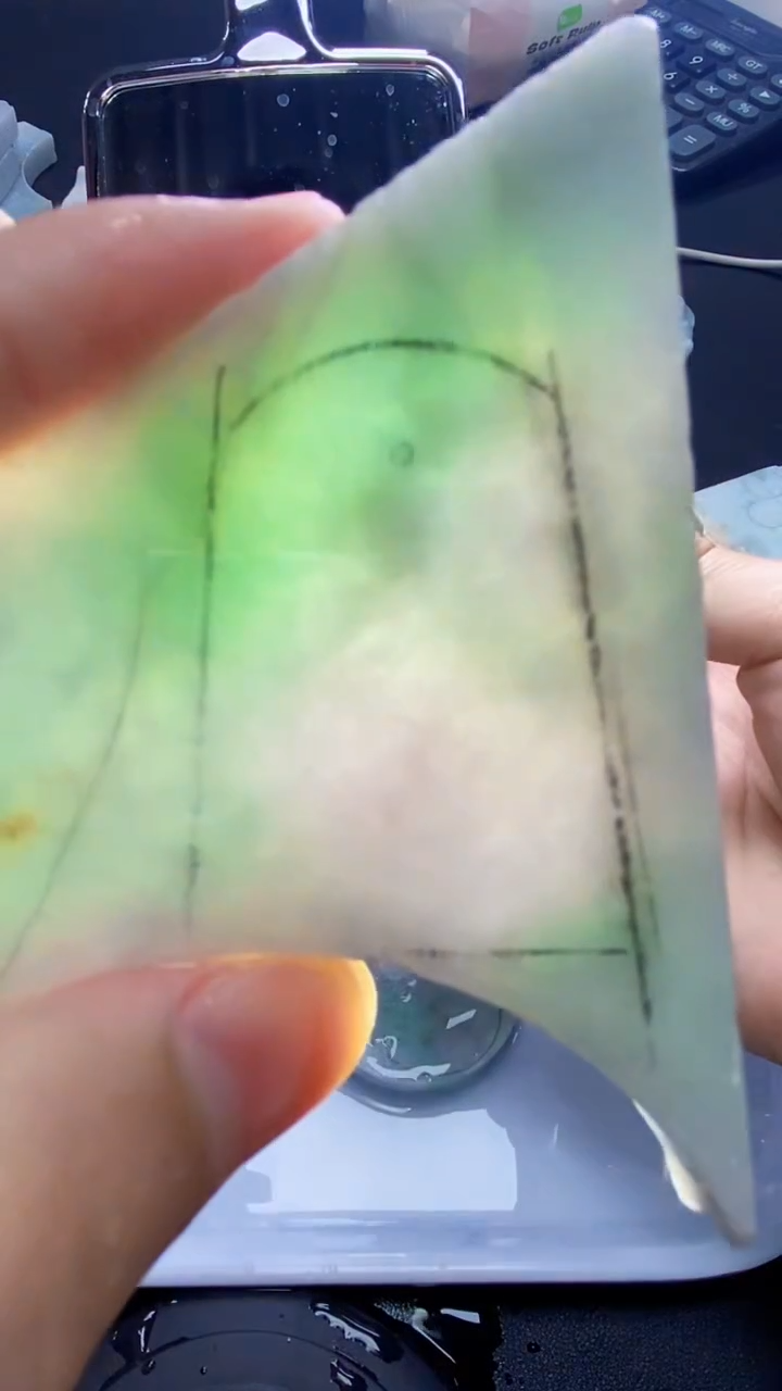 裸石翡翠天然缅甸A货【海】08