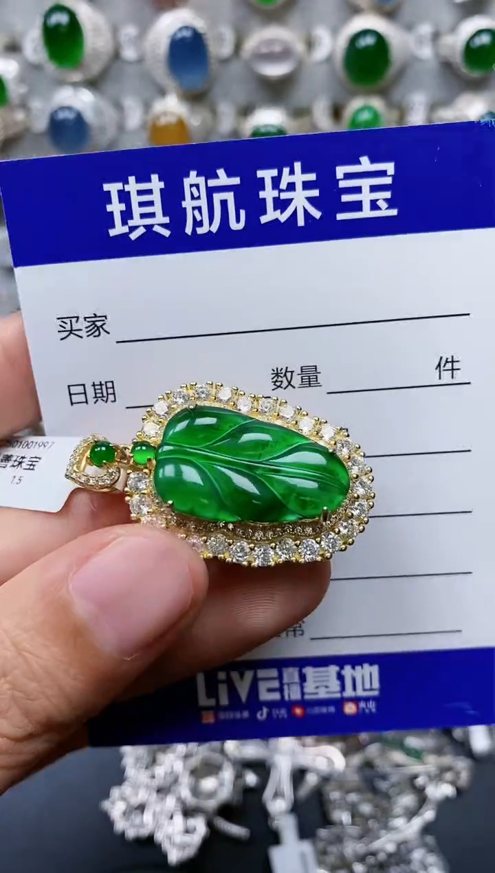 【闪购商品】翡翠颈饰银S925镶嵌0677