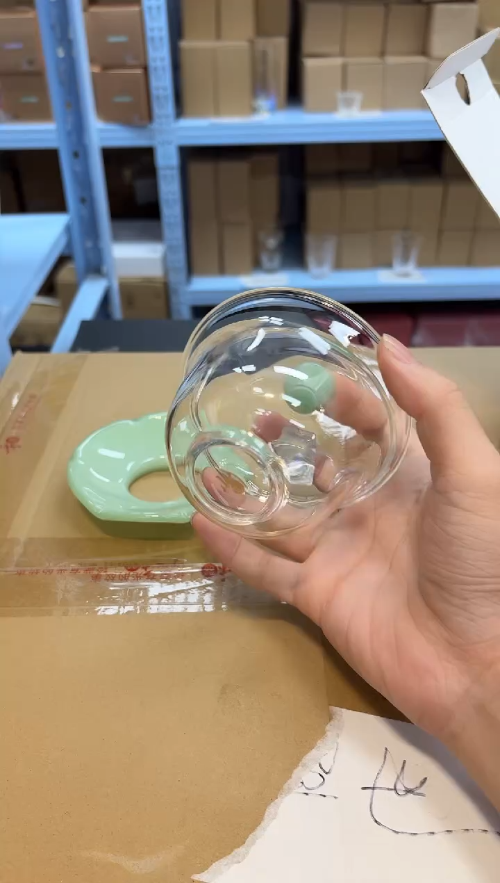 禾器-禅语盖碗-浅玉色