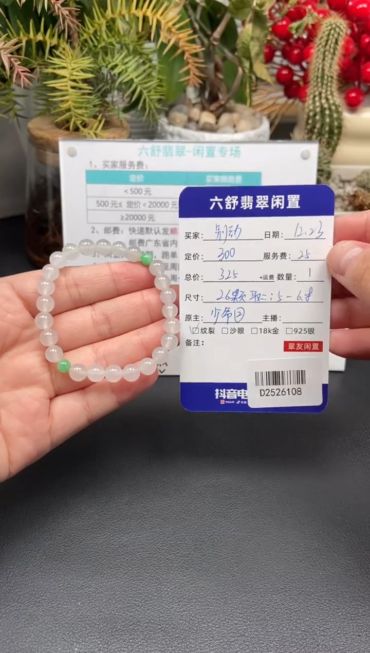 未镶嵌手串翡翠别****?D2526108