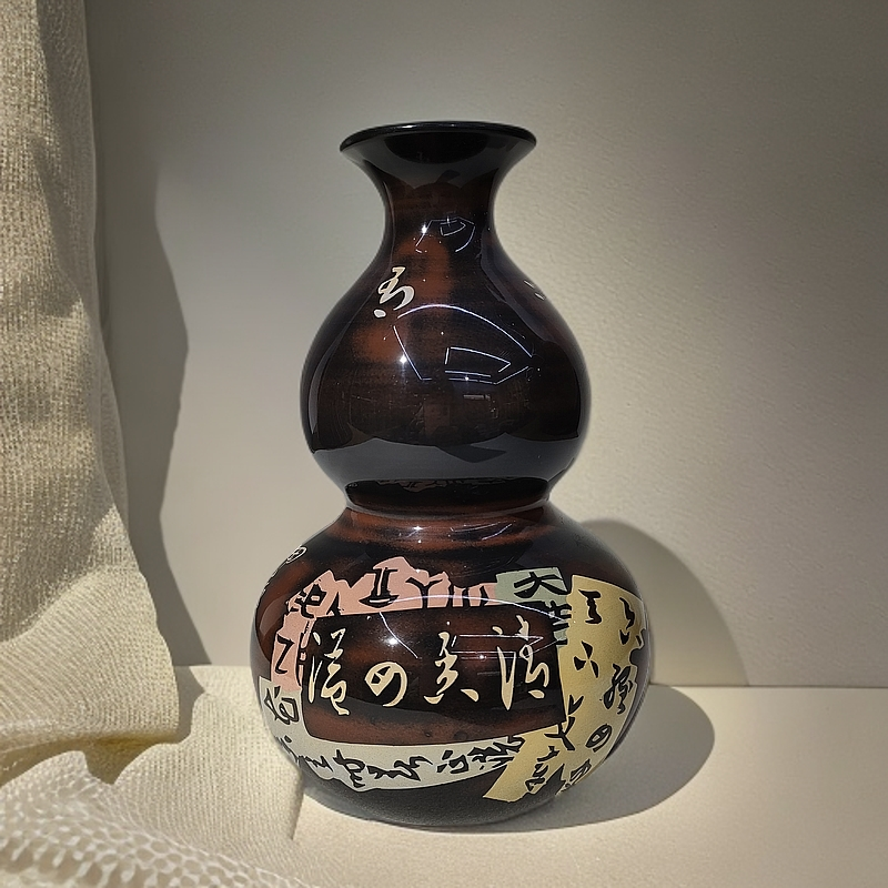 建水紫陶陈绍康老师的葫芦瓶手工瓶高16cm