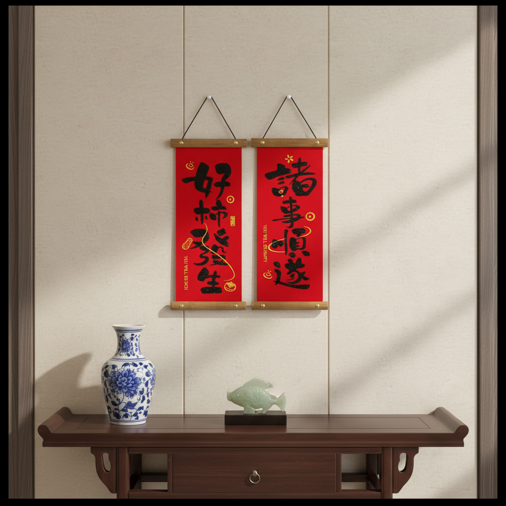 好柿发生诸事顺遂相框摆台306