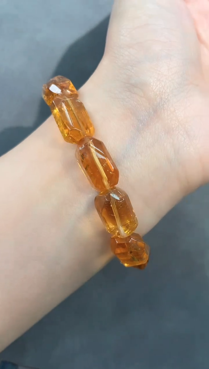 【闪购商品】水晶手链未镶嵌71号暴力黄随型款