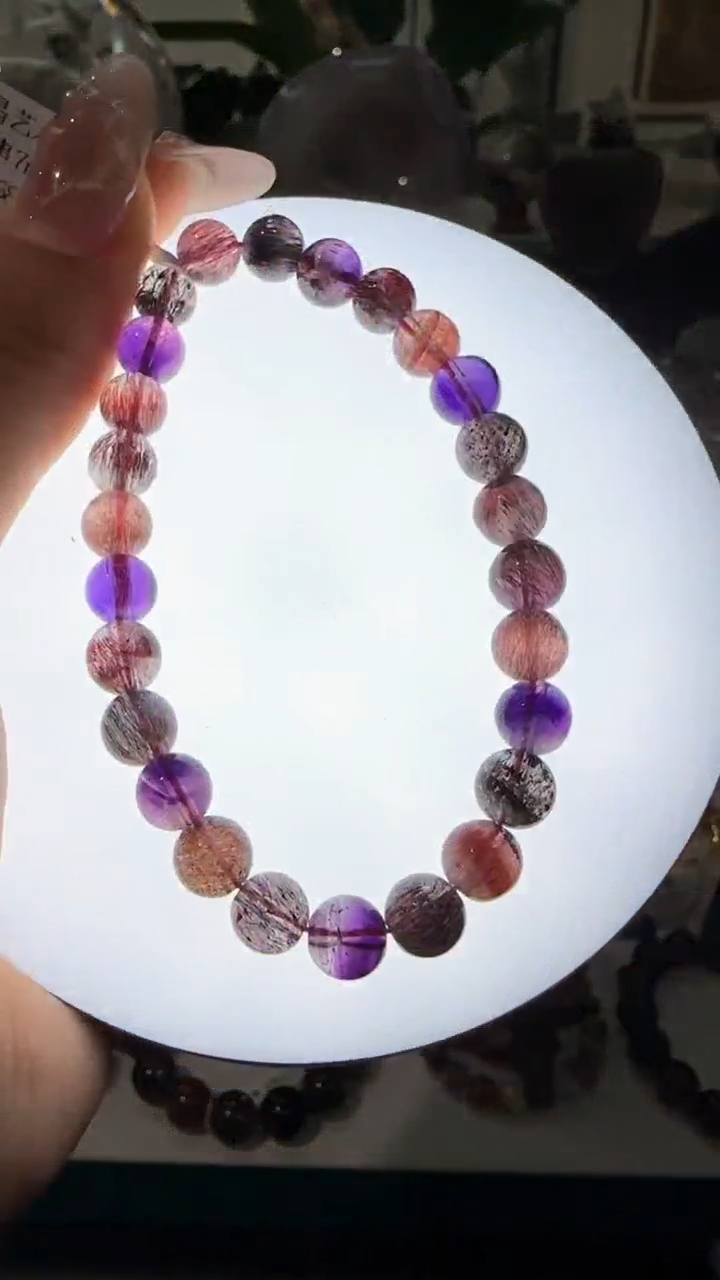 手串未镶嵌水晶超七手串7m+ X38624宋