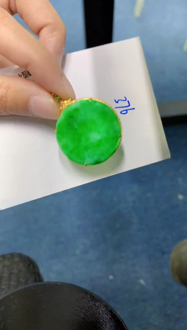 【闪购商品】翡翠颈饰18K金镶嵌000000000