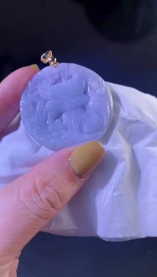 【闪购商品】翡翠颈饰未镶嵌翡翠九尾狐