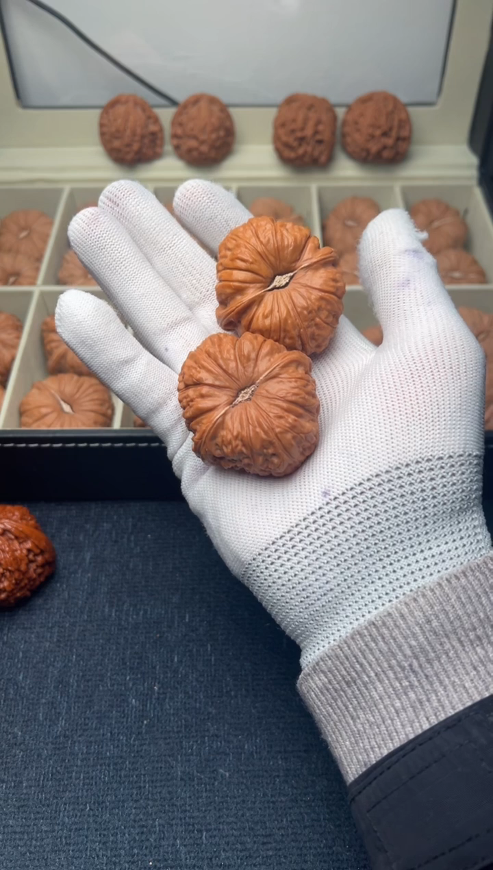 把件文玩核桃木***明1104 南瓜墩 木林森照明