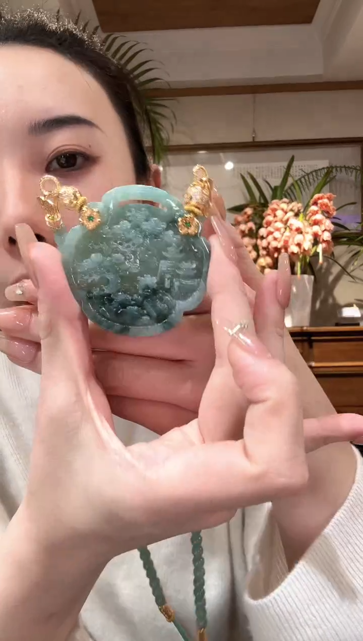 【闪购商品】翡翠颈饰未镶嵌国风