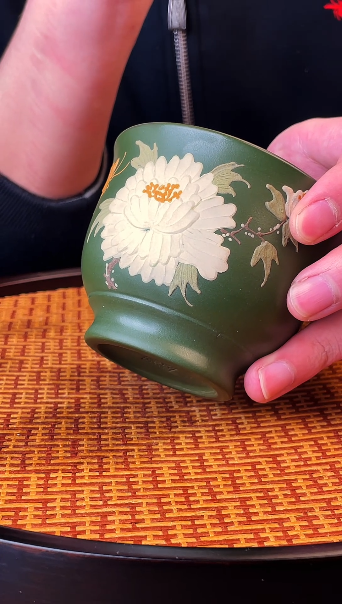 牡丹花 泥中翡翠  主人杯（微瑕  不退不换）