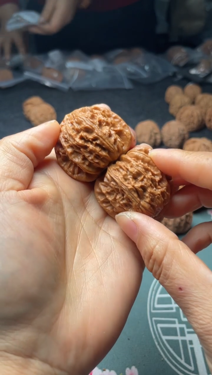 把件文玩核桃w323  白狮子38尺