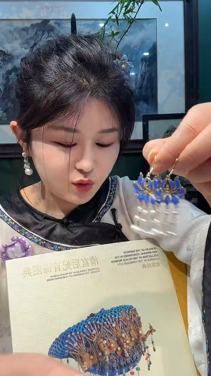 无铜合金非遗点翠饰品