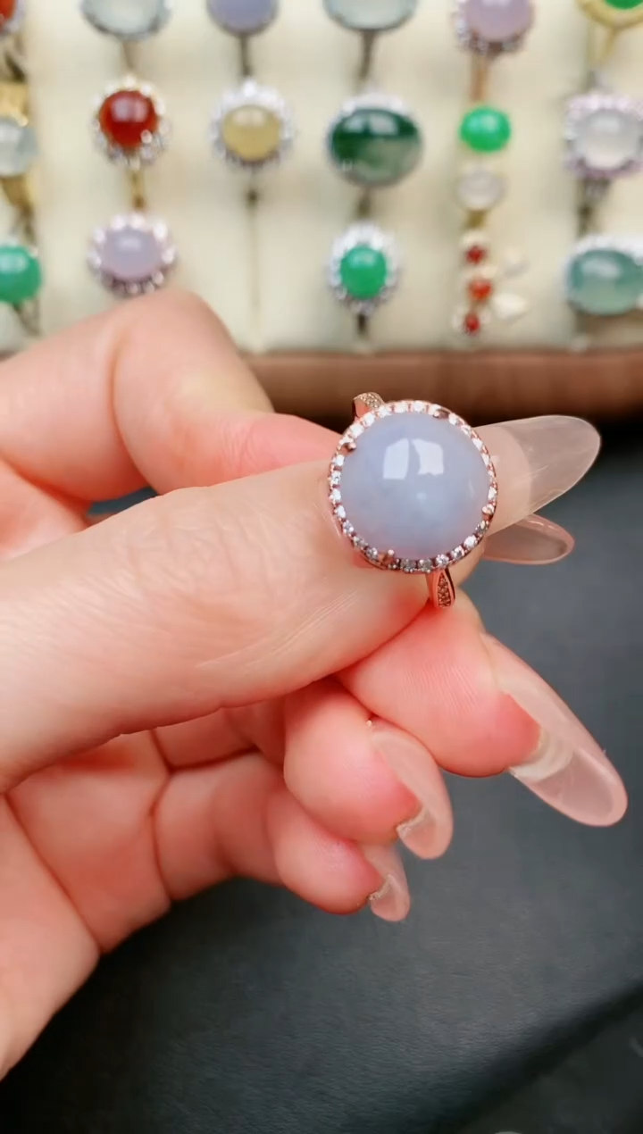 【闪购商品】翡翠戒指银S925镶嵌....