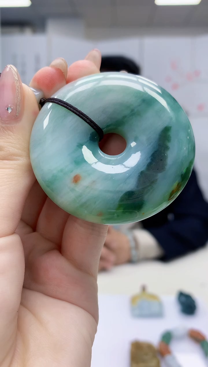 【闪购商品】定制翡翠未镶嵌4969jw-毛货挂件7