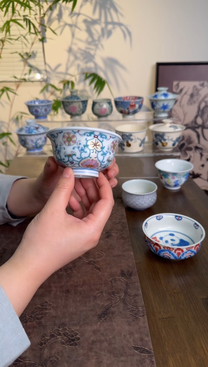 【闪购商品】景德镇斗彩手绘茶杯茶杯