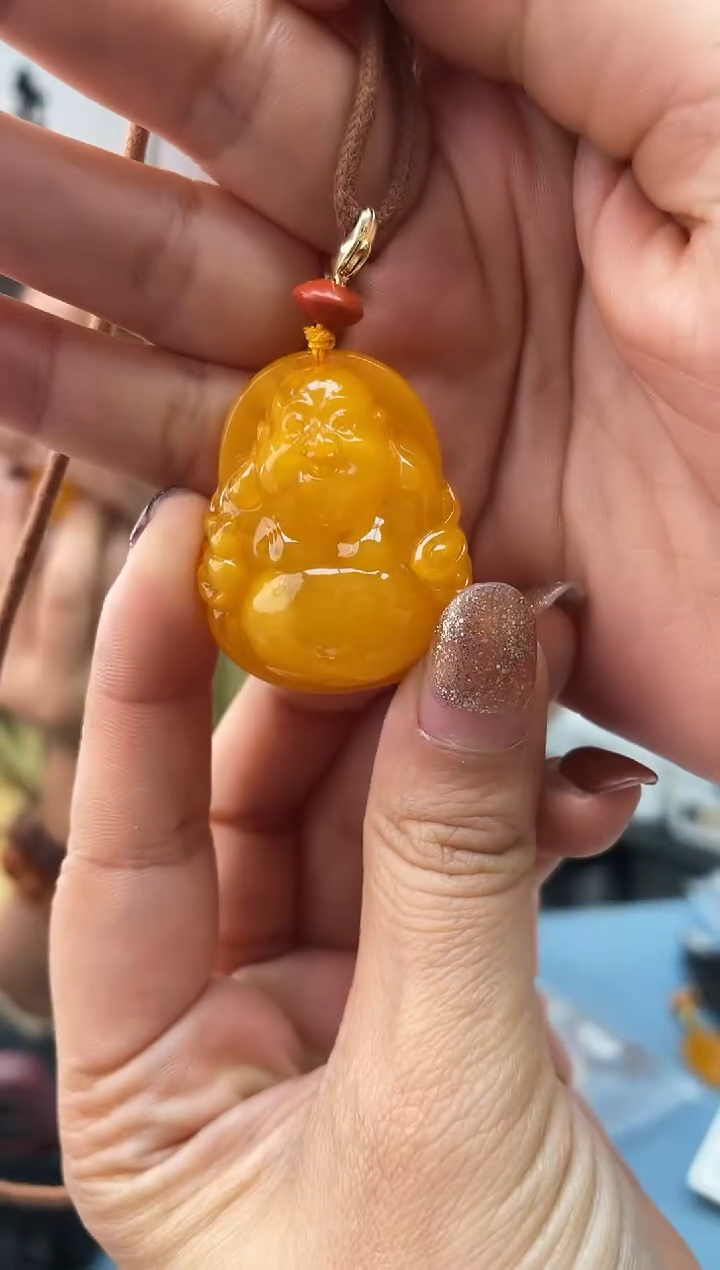 【闪购商品】蜜蜡珠宝奇石未镶嵌佛公14发一