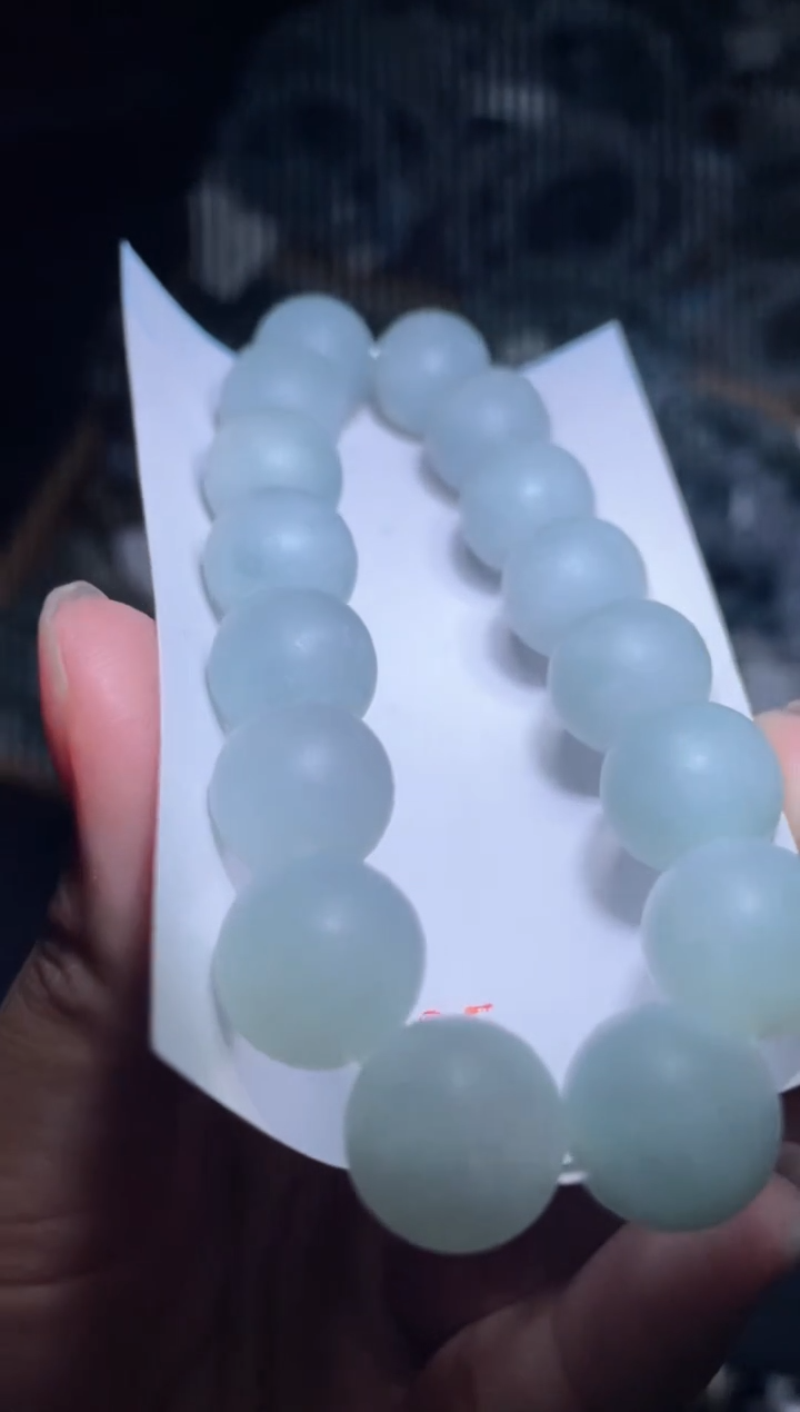 未镶嵌定制翡翠天然缅甸翡翠手串33