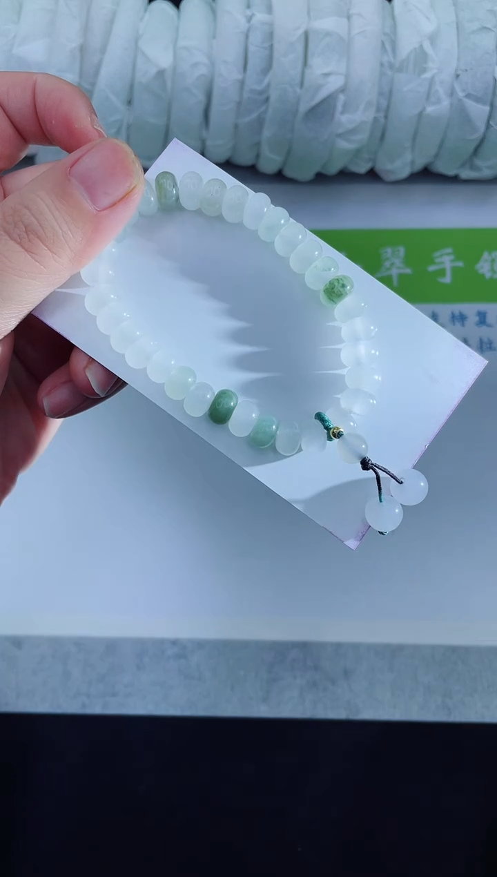 【闪购商品】石英质玉手串未镶嵌算盘珠