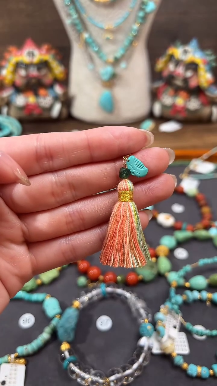 【闪购商品】绿松石提溜18K金镶嵌绿松石提溜