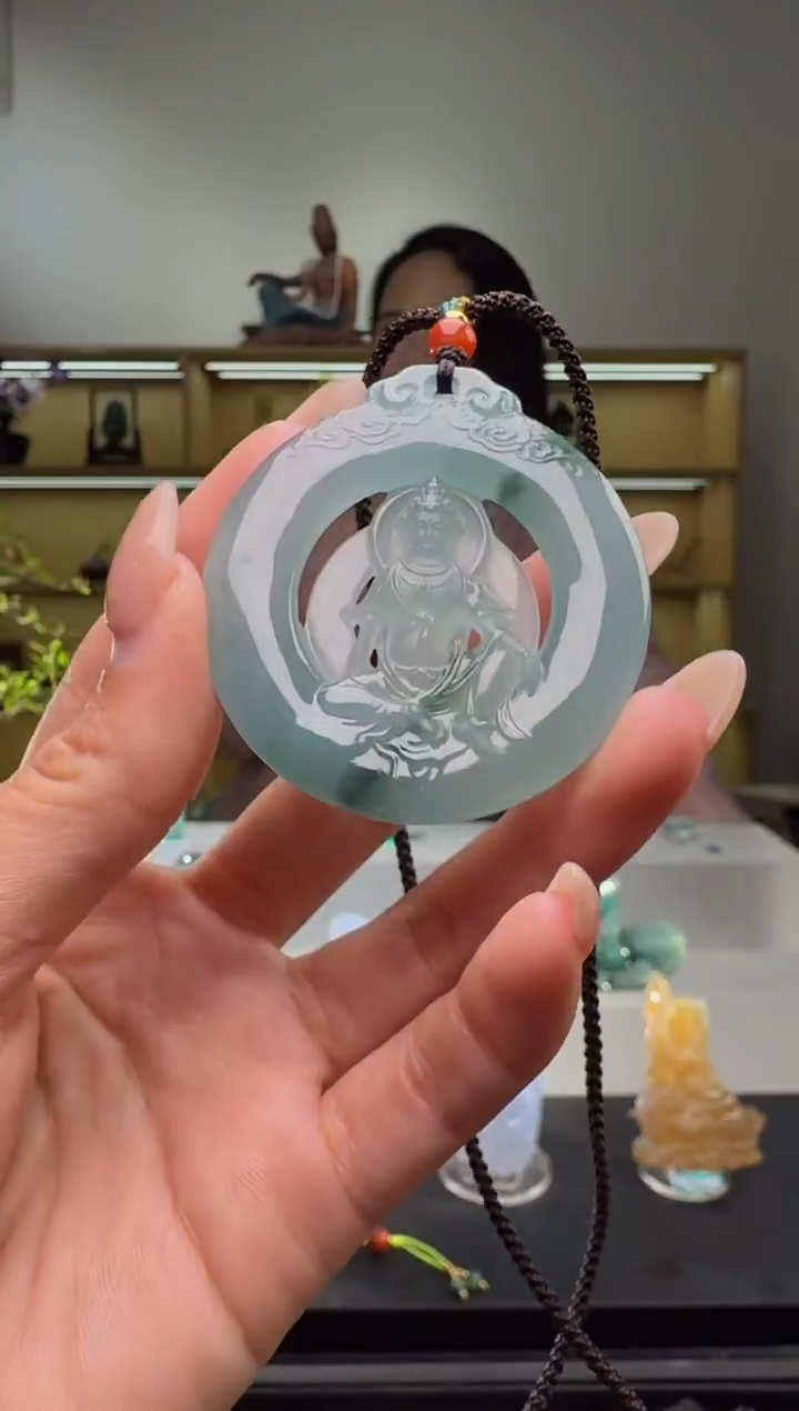 吊坠(不含链)未镶嵌翡翠观音