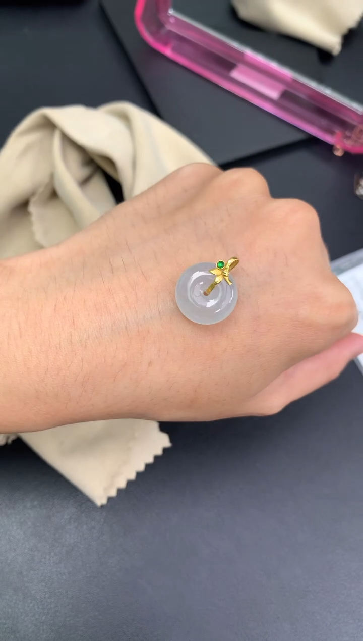 定制翡翠18K金镶嵌模式推广期48小时鉴赏期