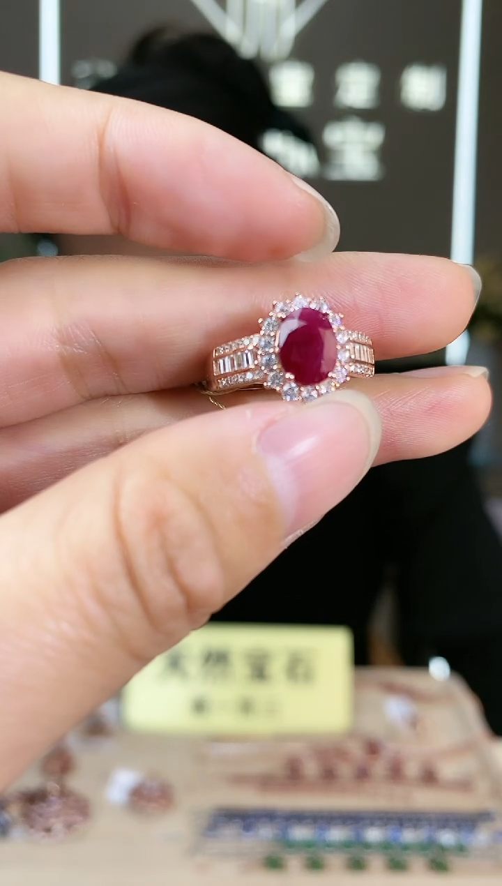 【闪购商品】红宝石手饰银S925镶嵌手饰