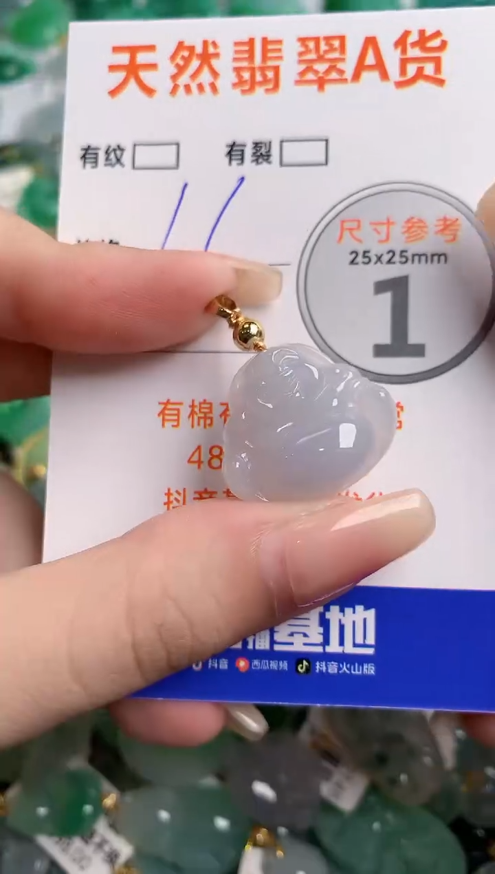 翡翠未镶嵌颈饰24001415