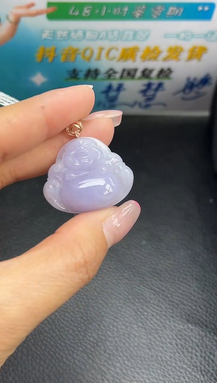 【闪购商品】翡翠颈饰18K金镶嵌YM1068-2 佛公