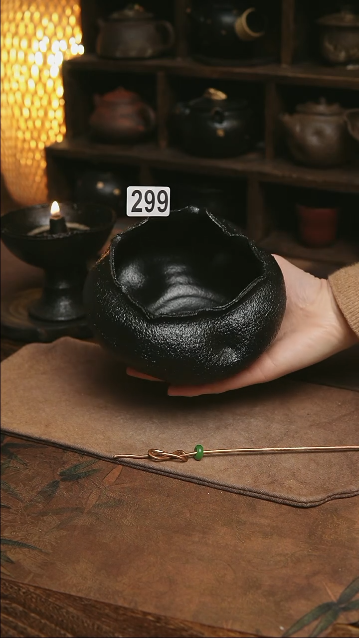 福利299号紫砂全手黑色建水