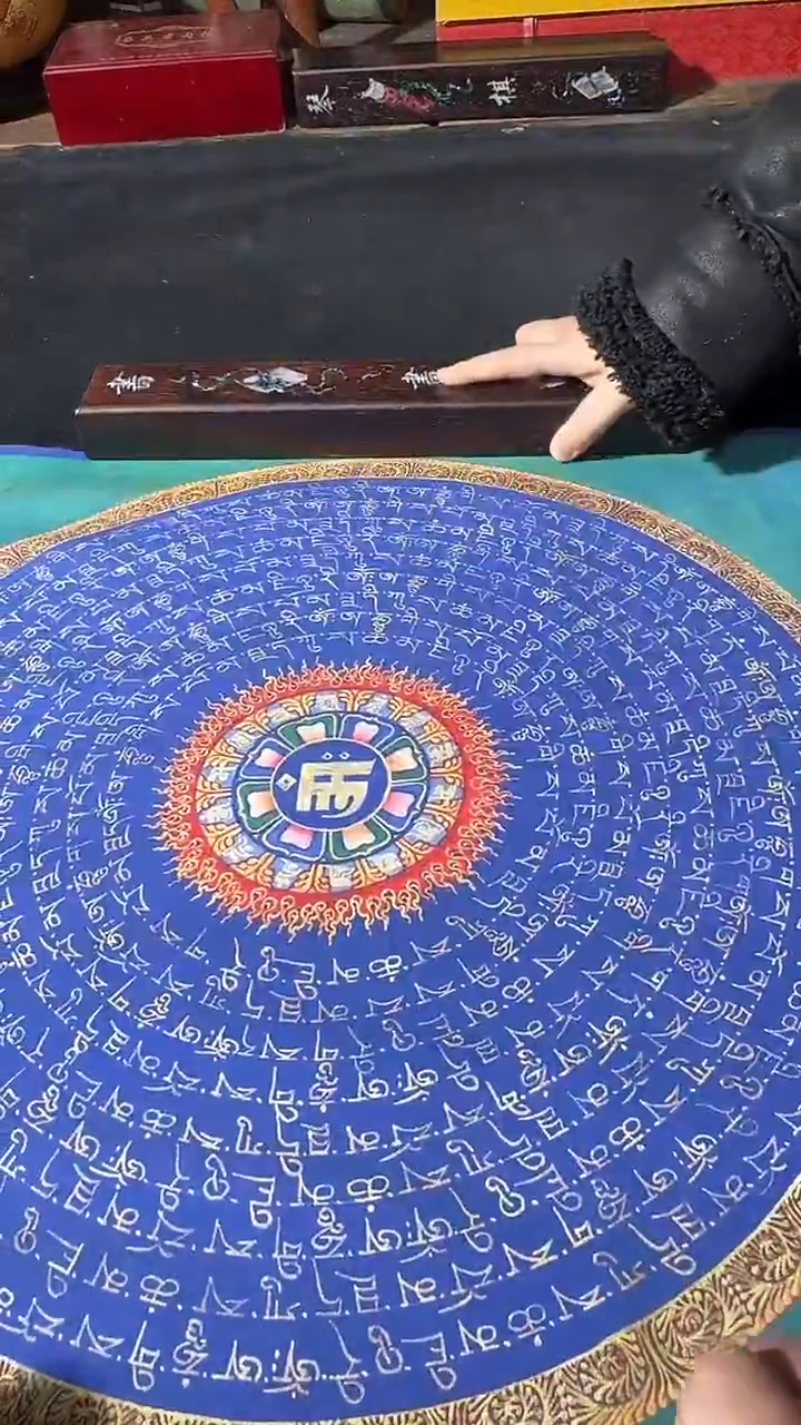 卷轴画藏式珍藏彩绘艺术馆9017