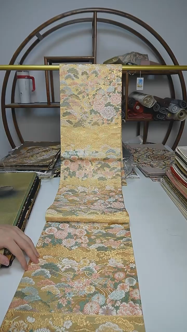 织绣21西阵织六通花卉