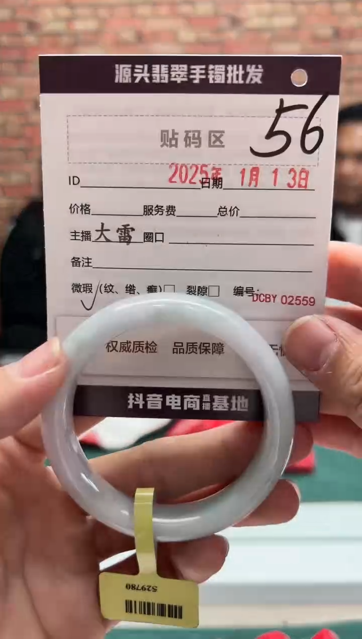【闪购商品】翡翠手镯未镶嵌56手镯