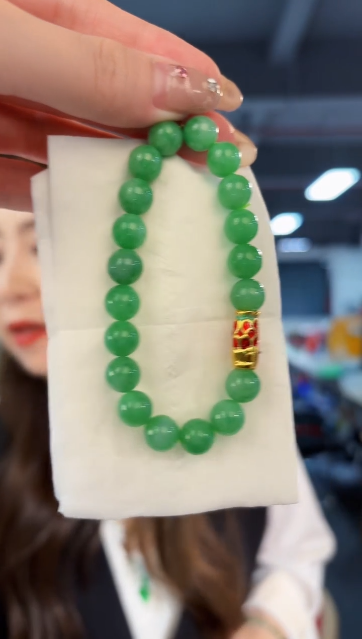 【闪购商品】翡翠手串未镶嵌缅料A货/支持复检/一件