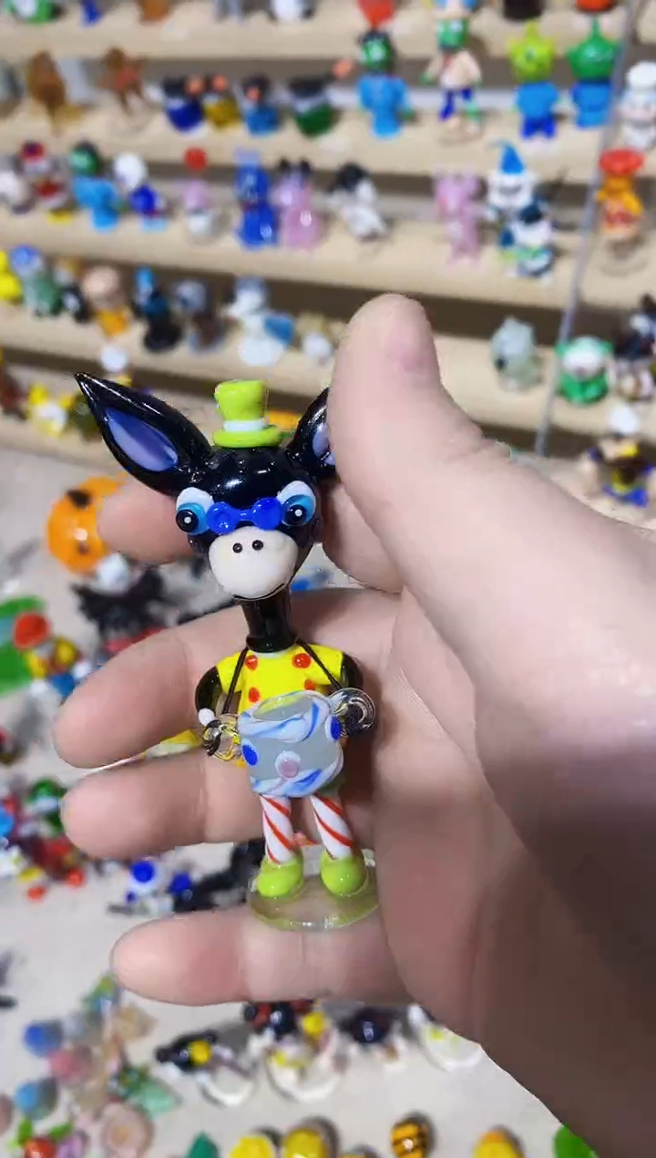 琉璃手工艺品打鼓毛驴