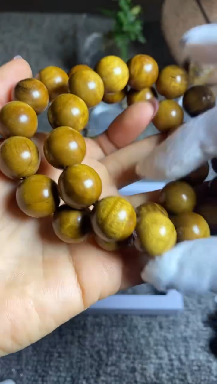 【闪购商品】楠木（金丝楠）手串/手链金丝楠木1.5单圈手串