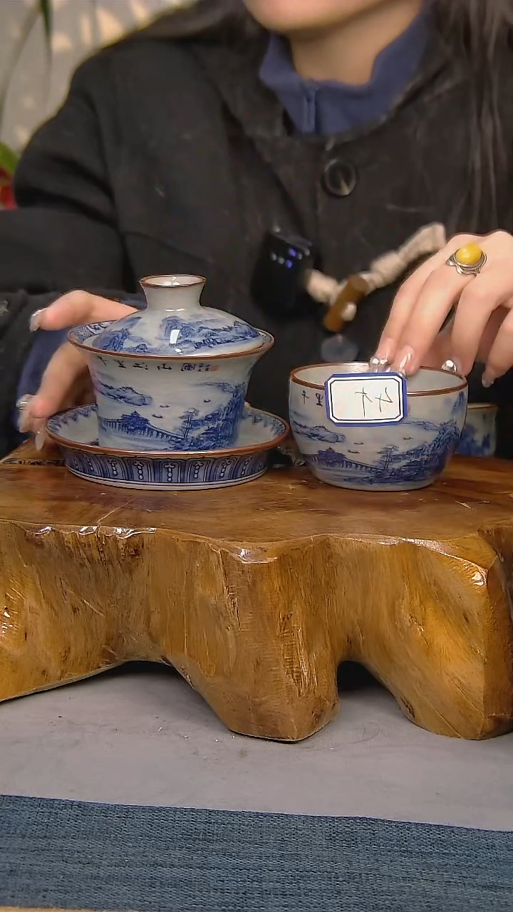 【闪购商品】5件套陶瓷茶具家用简装系列  