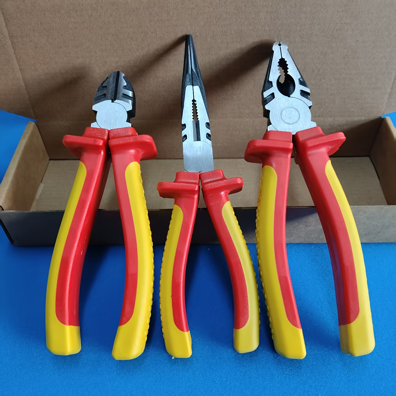 3件套装 钢丝钳尖嘴钳斜口钳