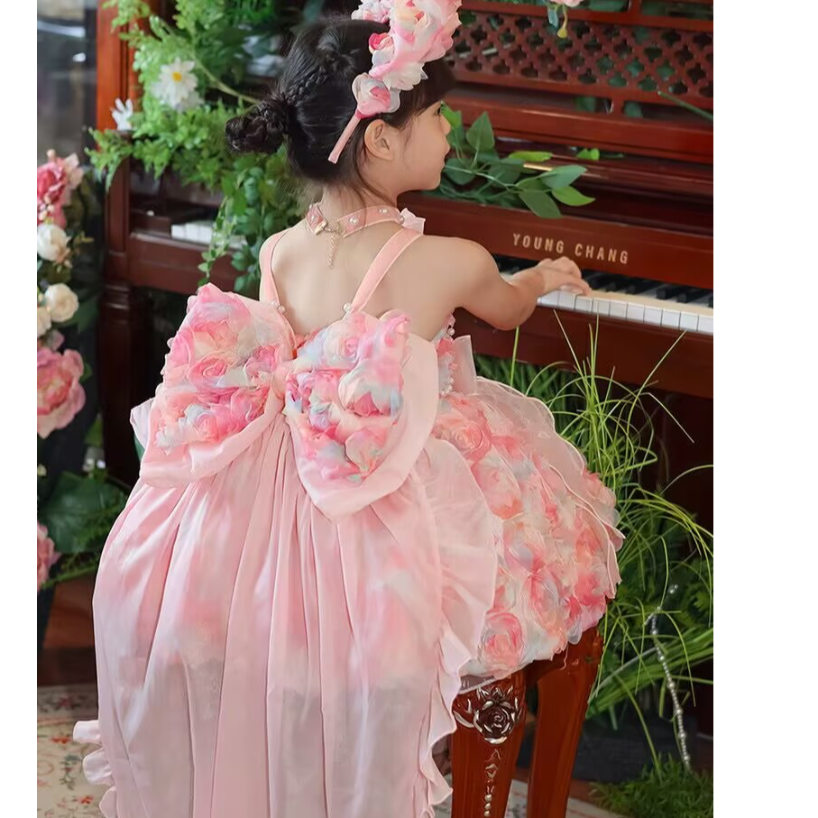 女童洛丽塔四季吊带蓬蓬连衣裙女孩公主裙儿童裙子