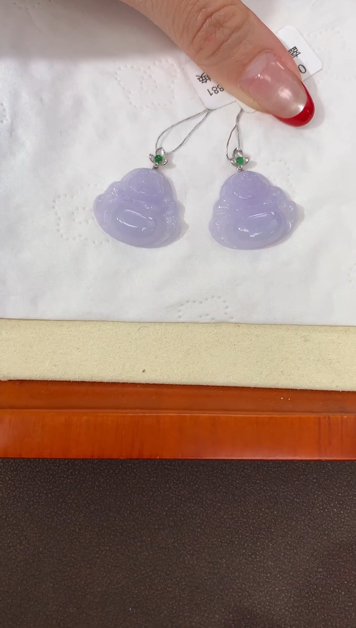 【闪购商品】翡翠颈饰18K金镶嵌天然缅甸a货翡翠(多样性发其一)