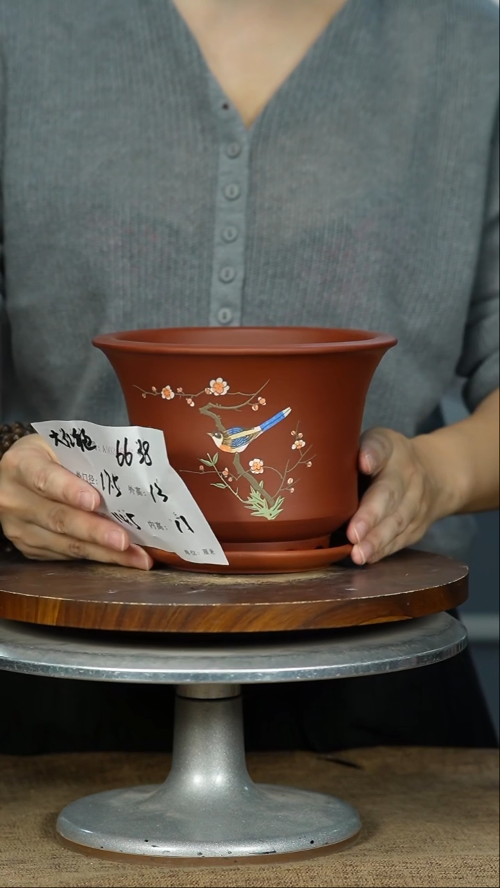 紫砂花盆6638+Z紫砂花盆紫砂