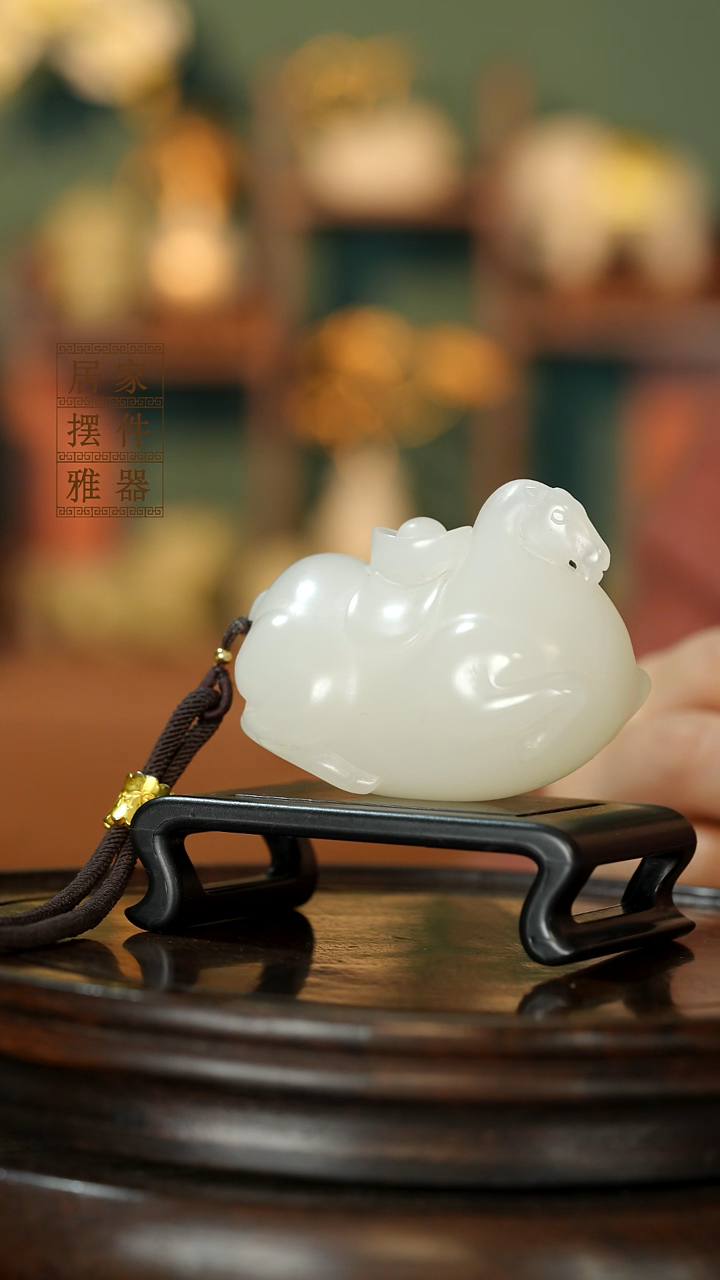 玉《马上有钱》摆件