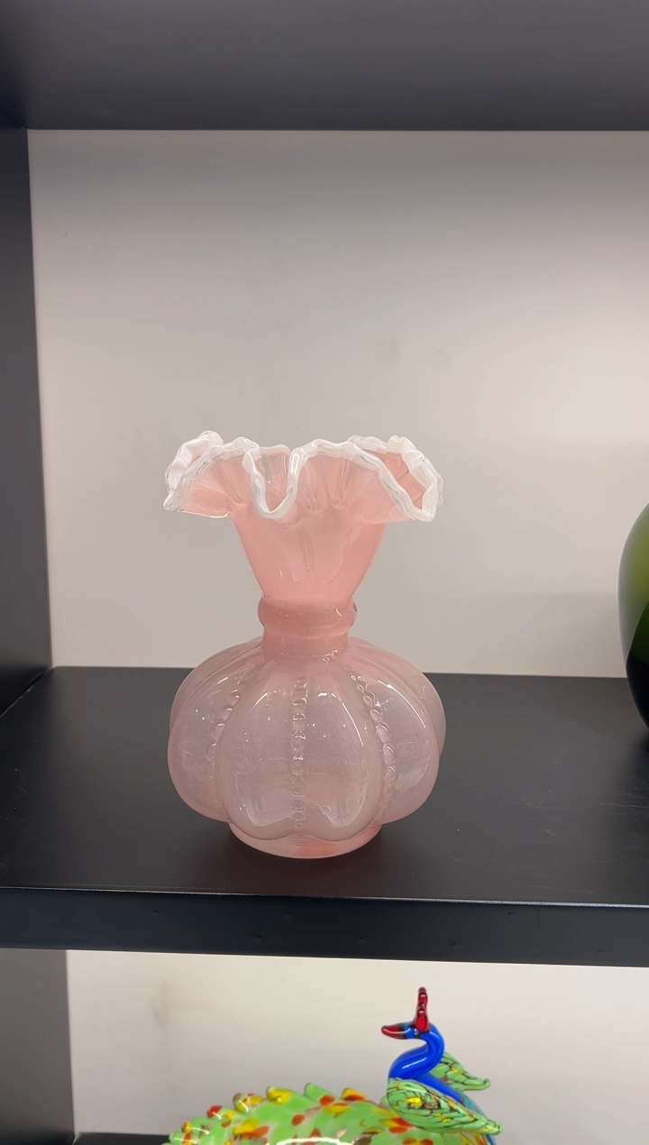 【闪购商品】琉璃粉色芬顿花瓶