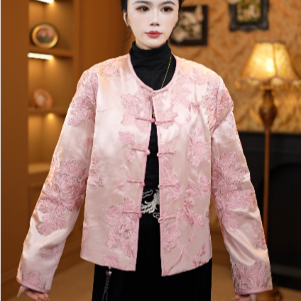 【秘境繁花】新中式刺绣国风宽松显瘦气质女外套2025C3724-木子