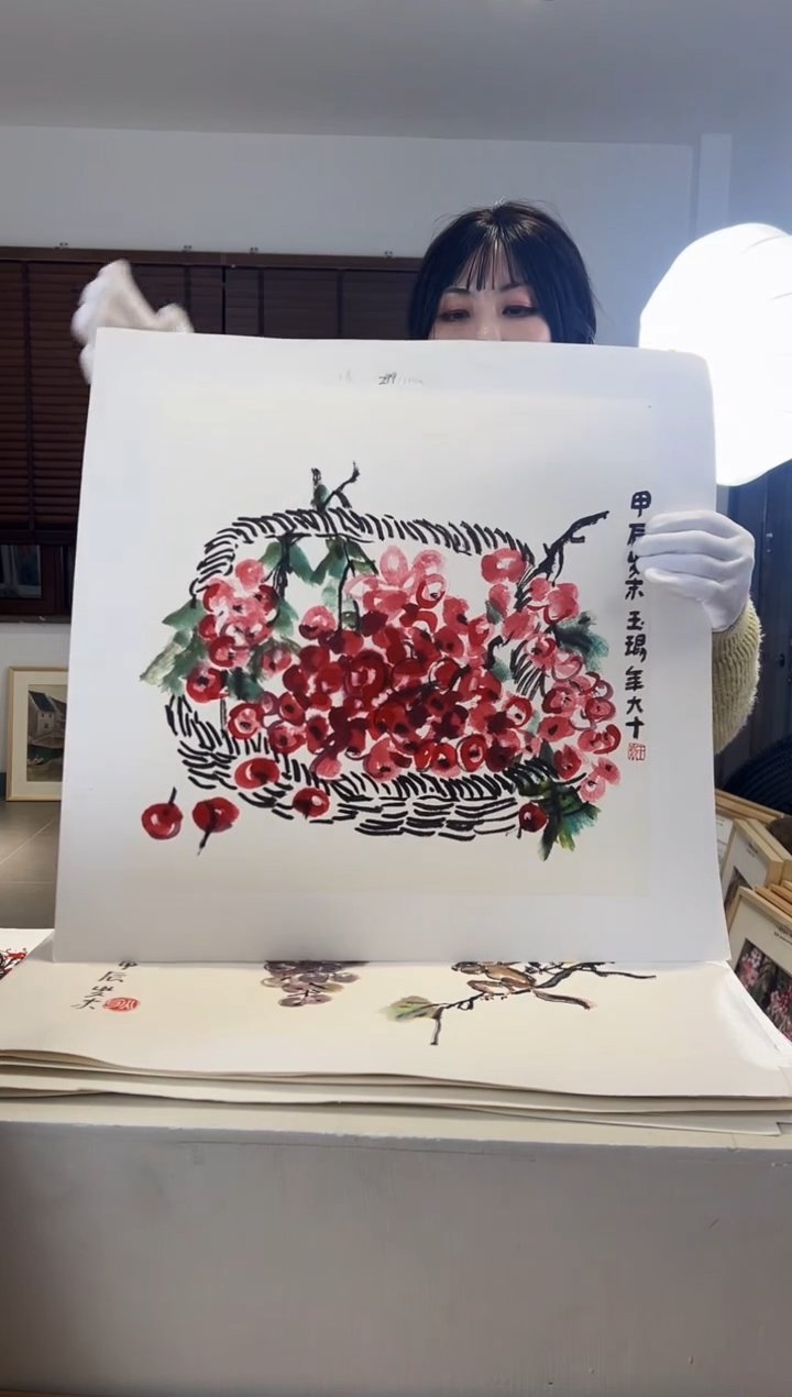 【闪购商品】版画耿玉琨限量作品亲签盖章版画S