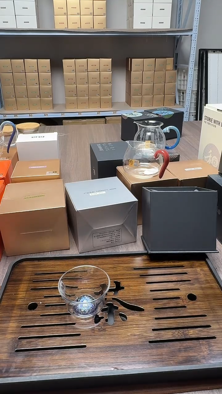 手工艺品玻璃無*禾器主人杯宝蓝金