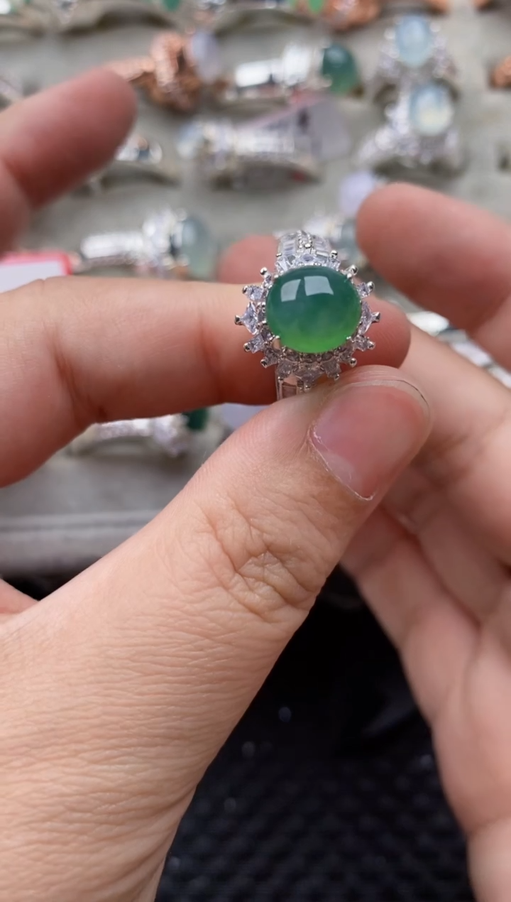 【闪购商品】翡翠戒指未镶嵌77777---4-10